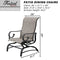 Festival Depot Patio Dining Chairs Set of 2 Outdoor Armchair Furniture with High Textilene Back and Metal Frame for Backyard Porch Lawn Deck Garden•_öGrey•_ä